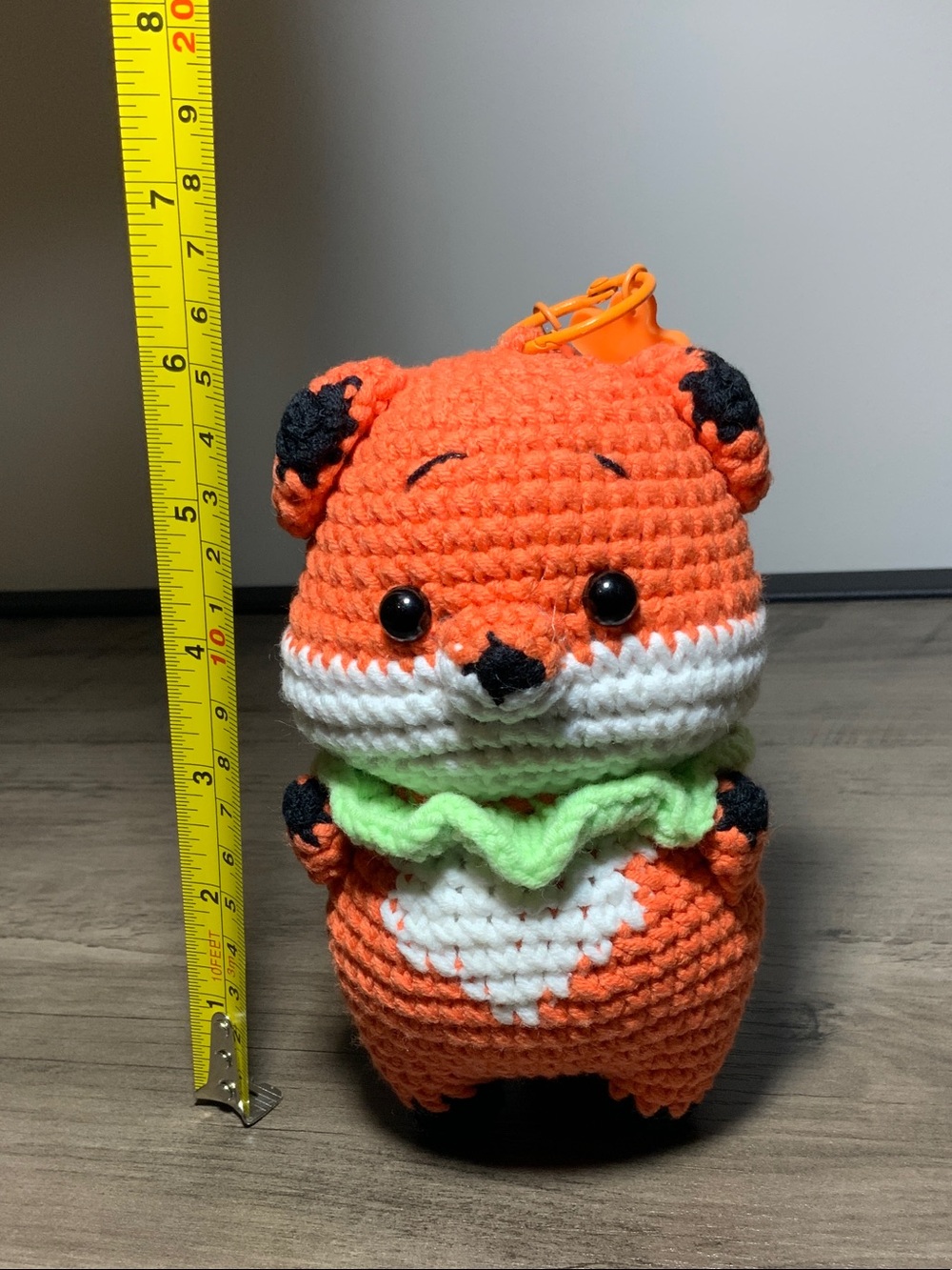 Handmade Orange Crochet Fox Plush for kids